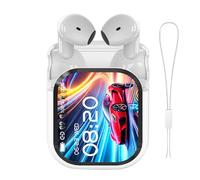 AI Translation Earbuds, Real Time Translating Headphones, Touchscreen Wireless Noise Canceling Earphones, Portable Language Translator for Travel, Gym, School, Learning, Work, 7x5x2.5cm