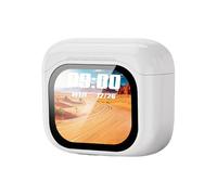 AI Translation Earbuds - Real Time Voice Translator Wireless Earphones | Intelligent Multilingual Interpretation ABS Black White - Business Travel Accessory | Meeting Language Device - Confe