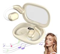 AI Translation Earbuds Real Time, Wireless Bluetooth Translation Earbuds, 144 Languages Play Music Bluetooth Over-Ear Earbuds Treble Translation in Real Time for Travel Business Learning (White)