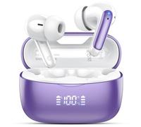 AI Translation Earbuds Real Time with Audio and Video Calls, 164 Language/7 Translation Modes Translator Earbuds Bluetooth 5.4 with APP, 48H AI Ear Buds Translator Device for Business/Learning, Purple