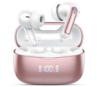 AI Translation Earbuds Real Time with Audio and Video Calls, 164 Language/7 Translation Modes Translator Earbuds Bluetooth 5.4 with APP, 48H AI Ear Buds Translator Device for Business/Learning, Gold