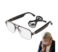 Ai Translation Glasses - 14.5 Cm Smart Interpretation Glasses, Real Time Language Translator Glasse, Wireless Multifunctional Eyewear | Smart Glasse for Men Women Travel Business with 8 Ho