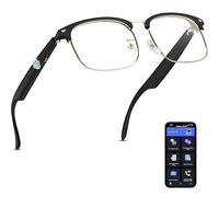 AI Translation Glasses with Chat GPT, Powered by Google and Microsoft Translation Engines,164 Languages & Accents, Smart Simultaneous Interpretation Glasses for Meeting,Driver,Travel (Black Gold)