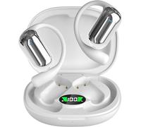 Ai Translation Headphones，Bluetooth 5.4 Headphones Translator for 144 Languages & Accents, OWS LCD Touch Screen Real-Time Earphones Fit iOS and Android Ideal for Travel Business Learning (White)