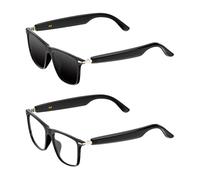 Ai Translation Smart Glasses - 2 Pairs AI Bluetooths Sunglasses with 115 Languages Real-Time Translation, Built-in Mics & Speakers, Versatile Open Headphone Glasses for Travel, Meeting, Trade Business