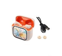 AI Translation Wireless Earbuds With LCD Display - Real-Time Translator For 140 Languages - 6.0 Headphones With HD Stereo Sound - IPX7 Waterproof For Travel(khaki)
