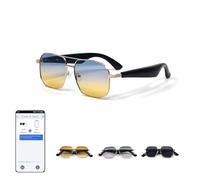 AI Translator Bluetooth Sunglasses Real-Time Language Translation Smart Sun Glasses for Men Women Wireless Bluetooth Open Ear Hands-Free UV400 Sunglasses for Travel Business Cycling Fishing Driving