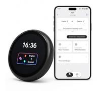 AI Translator Device, Smart Wearable Translator for 165 Languages Real-Time Translation, Pocket-Sized Traductor de Idiomas Portatil with Touchscreen for Practice Travel (Offline Support)