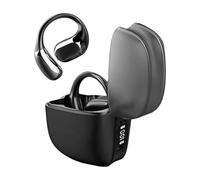 Ai Translator Earbuds, 144 Languages real Time Open Ear Ai Online Translation Earbuds, Wireless Bluetooth Language Translation Ear Buds, Hd Sound Quality, for Travel Business Learning (Black)