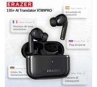 AI Translator Earbuds Erazer XT89PRO Bluetooth Earphones Game Low Latency Wireless Headphones In-Ear Noise Reduction Softpads Beige AI Chat