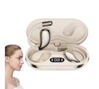 Ai Translator Earbuds, Language Translation Headphones, Smart Translator Pods, Real-Time Voice Recognition, 144 Languages Supported, for Travel Learning, Compact, White, 1 Pair