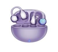 AI Translator Earbuds, Real Time 3-in-1 Translation Earbuds 144 Languages & Accents,Open-Ear Clip-On Design for Travel, Business & Multilingual Conversations (Purple)