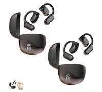 Ai Translator Earbuds, Wireless Bluetooth Language Translator in Real Time, Off Line Translation, for Travel Business Learning (Blackx2)