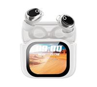 AI Translator Earphones Wireless Stereo JM28, Instant Speech Interpretation, Ergonomic In-ear Fit, Touchscreen Control, Noise Reduction Clarity | Office Calls Tourism Learning