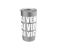 AI Veni Vidi Vici Artificial Conquers All Stainless Steel Insulated Tumbler