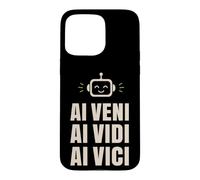 AI Veni Vidi Vici Robot Tech Conqueror Case for iPhone 15 Pro Max