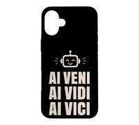 AI Veni Vidi Vici Robot Tech Conqueror Case for iPhone 16 Plus