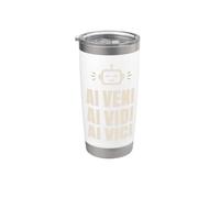 AI Veni Vidi Vici Robot Tech Conqueror Stainless Steel Insulated Tumbler