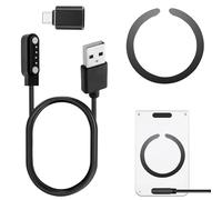 AI Voice Charger Accessory Kit for PLAUD Note - Includes Magnetic USB Charging Cable Magnet Ring USB Type-C Adapter 4 Pin for PLAUD Note ai Recorder/Fitness Polar Pacer Pro Ignite3 Smart Watch