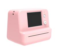 AI Voice Mini Thermal Printer with Display AI Control Auto Image Generation & Printing 6 Modes Portable HD Screen Printers for Home Office Study DIY Projects (Pink)