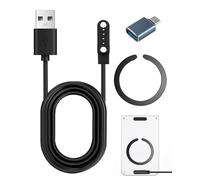 AI Voice Recorder Charger Kit for PLAUD Note Includes Replacement 7.62mm 2FT 4-Pin Magnetic USB Charging Cable Magnetic Ring and USB Type-C Adapter Voice Recorder Accessory Kit Set