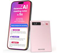 AI Voice Recorder,NEWYES Ailog Voice Recorder Device with App Control,Transcribe & Summarize,64GB Memory, Smart Audio Recorder for Meetings,Lectures,Calls,Business,Class