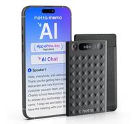 AI Voice Recorder, Notta Memo Digital Voice Recorder w/Case, AI Transcription & Summary of Global Main Languages, 2000h Recording Memory, One-Press Recording for Calls, Meetings, Interviews, Lectures