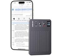 AI voice recorder, toll-free voice recorder for transcription and summary optimized by ChatGpt, APP control, supports 107 languages, 64GB memory, recorder