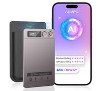 AI Voice Recorder, Transcribe & Summarize, AI Noise Cancellation Technology, Supports 152 Languages, 64GB Memory APP Control Audio Recorder for Lectures, Meetings, Calls (Starlight)
