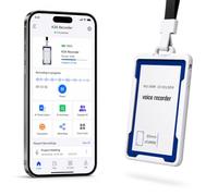 AI Voice Recorder with AI Transcription & Summary, Digital Voice Recorder for Meetings, Lectures & Interviews, USB-C Rechargeable, DSP Noise Reduction, Bluetooth 5.3, Portable Audio Recorder