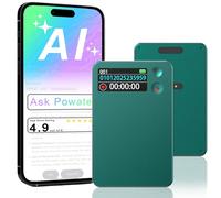 AI Voice Recorder with ChatGPT Transcription, 64GB Memory, 112 Language Support, 30 Hour Recording Time, Mobile App Control for Lectures, Meetings, Calls