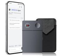 AI Voice Recorder with Real-Time AI Chat & Auto Transcribe - AI Noise Cancellation, One-Click Generate, 64GB Digital Note Taker for Meetings Lectures, Supports 126+ Languages, App Control
