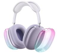 Aiaabq Case Cover for AirPods Max Headphones（2024/2020,Sparkling ColorfulClear Soft TPU Skin Anti-Scratch,Transparent Accessories Ultra Protective Cover for AirPods Max.