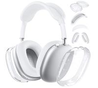 Aiaabq Case Cover for AirPods Max Headphones,Anti-Scratch Ear Pad Case Cover/Ear Cups Cover/Headband Cover/Top Pad Protector,for AirPods Max. Clear Soft TPU and Silicone,Skin Scratch Proof.