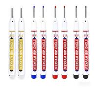 Aiailikill Long Nib Marker Pen, Waterproof Permanent Construction Markers with 20mm Extended Tip, Smudge Proof Quick Drying Ink for Wood Metal Glass Plastic Deep Hole DIY Projects