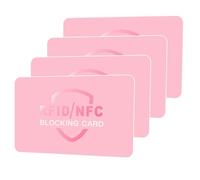 Aiailikill RFID Blocking Card 4 Pack,One Card Protects Entire Wallet/Purse,Ultra-Thin Credit Card Protector for RFID Wallet Women and Card Holder Women