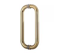 AIAMEWYT Commercial Double Sided Push Pull Glass Door Handles, Heavy Duty Easy to Install Push Bar and Pull Handle for Exit Doors (Gold 53cm (20 7/8)