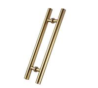 AIAMEWYT Entrance Door Handle,Heavy Duty Stainless Steel Commercial Door Handle,Double Sided H-Shape Sliding Door Handle,for Glass Door/Shower Door/Shop Door (Onecolor 80cmx50cm)