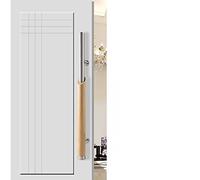 AIAMEWYT Glass Door Handle, Push and Pull Wood Door Handle, SOID Wood Stainless Steel Handle Equipment, Offices Glass Door Pull Handle (B 800mm)