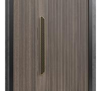 AIAMEWYT Glass Door Pull Handle,16/24/32 Inch for Wood Door Sliding Door Large Door Handles,Bronze Yellow Bronze Red Bronze Black,Rustic Design,with Engraved Design (D 40cm(15.7in) 20cm(7.9in))