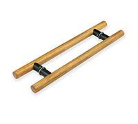 AIAMEWYT Glass Door Wood Pull Handle, Push Pull Door Bar Handle Set, Long Door Handle for Barn Door, Heavy Duty Double Side Bar Handle (Yellow 100 cm (393/8")*60 cm)