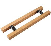 AIAMEWYT Pull Door Handle Barn Door Handles Pull for Glass Doors Double Side Handle Hardware Handles Garages Cabinet Kitchen Handles Door Handlesets Hardw (2 Square)