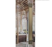 AIAMEWYT Sliding Door Pull Handle,Aluminium Bronze, Yellow Bronze, Red Bronze, Black,for Large Door Glass Door Wood Door Handles,Brushed,Square Design (C 80cm(31.5in))