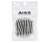 AIAS 1 1/8 Inch Drum Tension Rods 12 Pack with Washers | Replacement Tuning Screws for Snare and Tom Drums