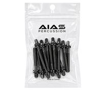 AIAS Black Nickel Tension Rods for Drums 2 Inch (52mm) Replacement Hardware 12 Pack