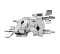 AIAS Rotating Multi Angle Clamp for Drums - Adjustable Drum Hardware Clamp with Toothed Lock - Fits 3/8" to 1 1/4" Tubes - Secure Mount for Cymbal Arms, Tom Holders, Percussion & Accessories