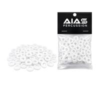 AIAS White Nylon Tension Rod Washers - 100 Pack Drum Hardware Replacement for Snare, Tom & Bass Drums - Smooth Tuning, Vibration Dampening & Hardware Protection