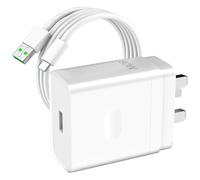 AIAUXAI for OPPO SUPERVOOC Charger Plug 80W,USB Power Adapter Fast Charger With 1M USB A to C Charging Cable for Oppo Find X8 X6 X5 Pro X3 X2 Reno 13 12F 11 Pro 10 A80 A98 Realme 13 12 GT Wall Charger