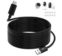 AIAUXAI Micro USB Cable 5M, Power Extension Cable Charging Cord,Black | for Eufy/Mi 360° 2K Pro/C300 Smart Camera/EZVIZ/Wyze Cam V3 V4 Pan/Blink,Extra long Security Cameras Micro USB Charging Cable