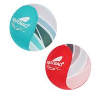 AIBAOBAO 2 Pcs Water Ball, Water Skipping Balls 5.5cm for All Ages Adults, Funny Pool Ball Toys with Net Bag for Lakes, Rivers, Beach, Jumping Bouncy Balls Skimming for Pool for Summer, Family Holiday
